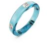 Bracelet Dulcis à taille octogonale, bleu, plaqué or Bracelet Dulcis à taille octogonale, bleu, plaqué or