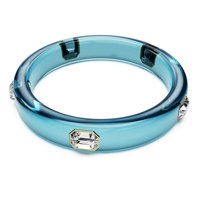 Bracelet Dulcis à taille octogonale, bleu, plaqué or Bracelet Dulcis à taille octogonale, bleu, plaqué or