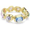 Bracelet Gema à cristaux surdimensionnés, tailles variées, multicolores, plaqué or Bracelet Gema à cristaux surdimensionnés, tailles variées, multicolores, plaqué or
