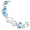 Bracelet Gema, tailles variées, bleu, plaqué rhodium Bracelet Gema, tailles variées, bleu, plaqué rhodium