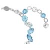 Bracelet Gema, tailles variées, bleu, plaqué rhodium Bracelet Gema, tailles variées, bleu, plaqué rhodium