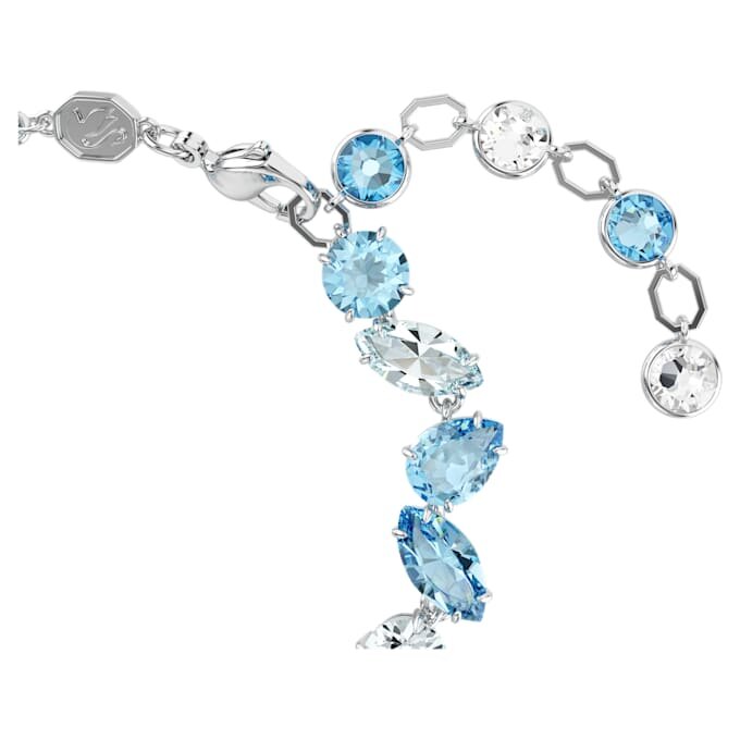 Bracelet Gema, tailles variées, bleu, plaqué rhodium Bracelet Gema, tailles variées, bleu, plaqué rhodium