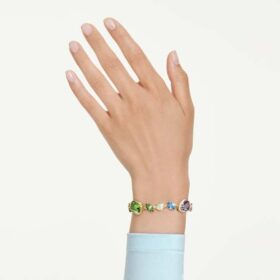 Bracelet Gema, tailles variées, multicolore, plaqué or
