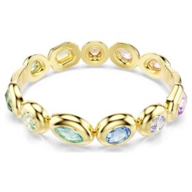 Bracelet Gema à tailles variées, multicolore, plaqué or
