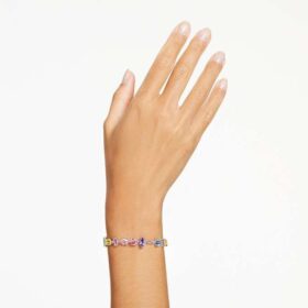 Bracelet Gema, tailles variées, multicolore, plaqué rhodium