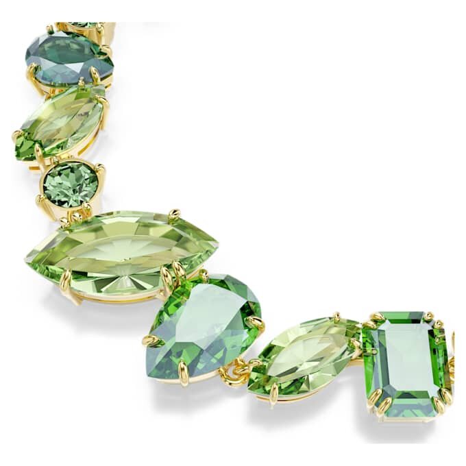 Bracelet Gema, tailles variées, vert, plaqué or Bracelet Gema, tailles variées, vert, plaqué or