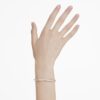 Bracelet Hyperbola à coupe ronde, blanc, finition métaux mélangés
