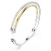 Bracelet Hyperbola à coupe ronde, blanc, finition métaux mélangés