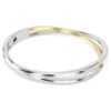 Bracelet Hyperbola à coupe ronde, blanc, finition métaux mélangés