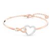 Bracelet Hyperbola « Infinity and Heart », blanc, finition métaux mélangés Bracelet Hyperbola « Infinity and Heart », blanc, finition métaux mélangés