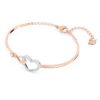 Bracelet Hyperbola « Infinity and Heart », blanc, finition métaux mélangés Bracelet Hyperbola « Infinity and Heart », blanc, finition métaux mélangés
