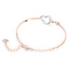 Bracelet Hyperbola « Infinity and Heart », blanc, finition métaux mélangés Bracelet Hyperbola « Infinity and Heart », blanc, finition métaux mélangés