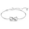 Bracelet Hyperbola Infinity, blanc, plaqué rhodium Bracelet Hyperbola Infinity, blanc, plaqué rhodium
