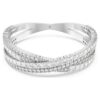 Bracelet Hyperbola à tailles variées, Infinity, Blanc, plaqué rhodium Bracelet Hyperbola à tailles variées, Infinity, Blanc, plaqué rhodium