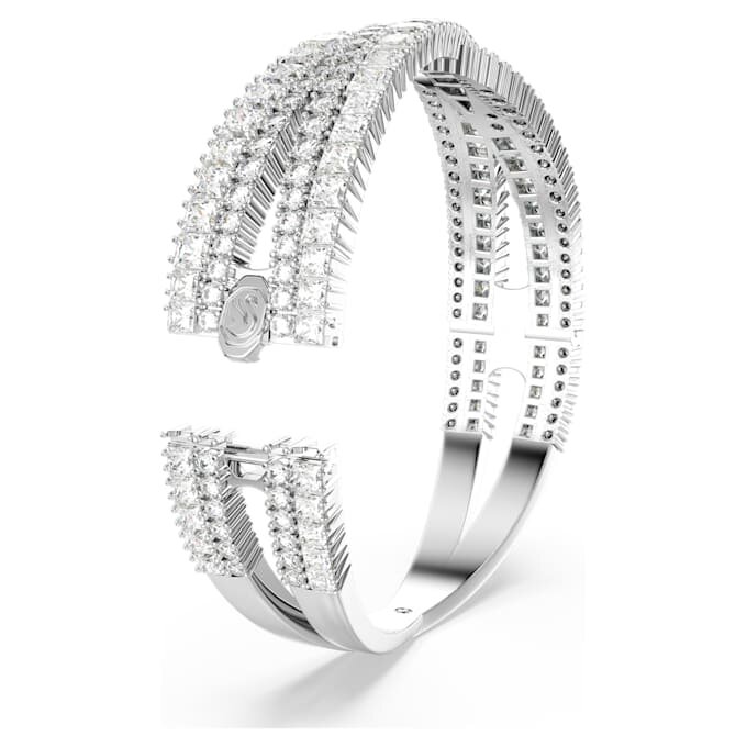 Bracelet Hyperbola à tailles variées, Infinity, Blanc, plaqué rhodium Bracelet Hyperbola à tailles variées, Infinity, Blanc, plaqué rhodium