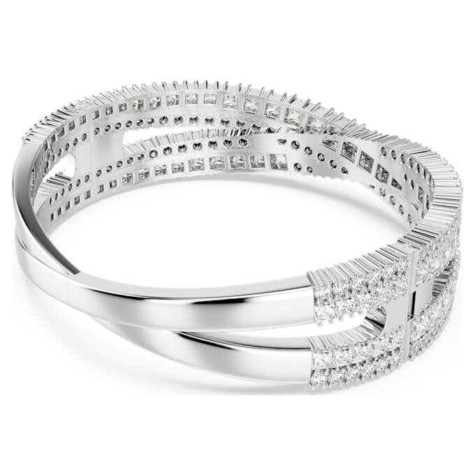 Bracelet Hyperbola à tailles variées, Infinity, Blanc, plaqué rhodium Bracelet Hyperbola à tailles variées, Infinity, Blanc, plaqué rhodium