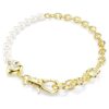 Bracelet Idyllia « Crystal Pearl », blanc, plaqué or Bracelet Idyllia « Crystal Pearl », blanc, plaqué or