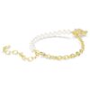 Bracelet Idyllia Crystal Pearl, taille ronde, ours en peluche, doré, plaqué or Bracelet Idyllia Crystal Pearl, taille ronde, ours en peluche, doré, plaqué or