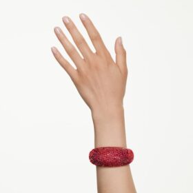 Bracelet Idyllia rouge, plaqué or