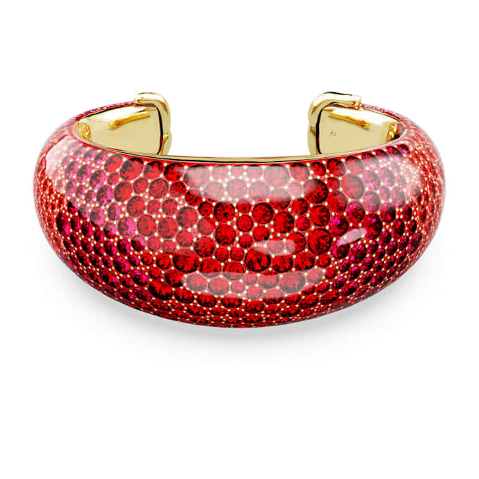 Bracelet Idyllia rouge, plaqué or Bracelet Idyllia rouge, plaqué or