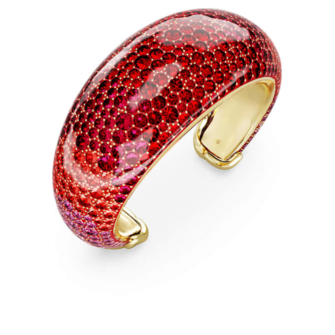 Bracelet Idyllia rouge, plaqué or Bracelet Idyllia rouge, plaqué or