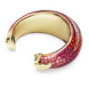 Bracelet Idyllia rouge, plaqué or Bracelet Idyllia rouge, plaqué or
