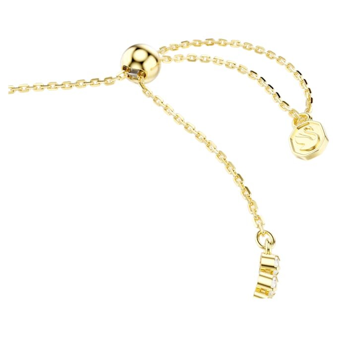 Bracelet Idyllia, tailles variées, cœur avec flèche, blanc, plaqué or Bracelet Idyllia, tailles variées, cœur avec flèche, blanc, plaqué or