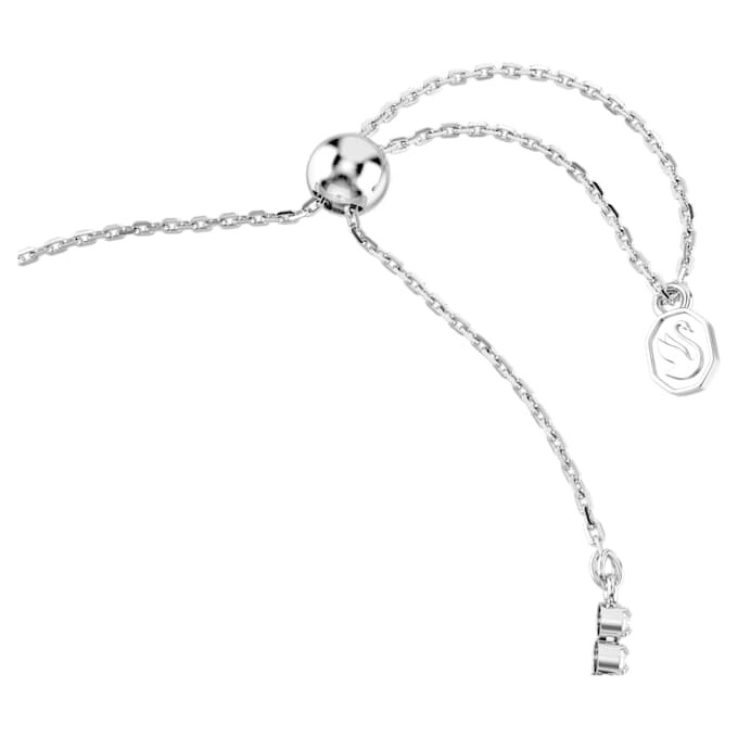 Bracelet Idyllia, tailles variées, cœur et flèche, blanc, plaqué rhodium Bracelet Idyllia, tailles variées, cœur et flèche, blanc, plaqué rhodium