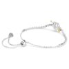 Bracelet Idyllia, tailles variées, cœur et flèche, blanc, plaqué rhodium Bracelet Idyllia, tailles variées, cœur et flèche, blanc, plaqué rhodium