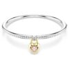 Bracelet Idyllia, tailles variées, cœur, rose, finition métaux mélangés Bracelet Idyllia, tailles variées, cœur, rose, finition métaux mélangés