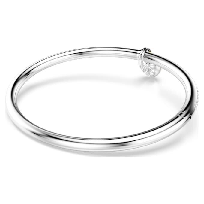 Bracelet Idyllia, tailles variées, cœur, rose, finition métaux mélangés Bracelet Idyllia, tailles variées, cœur, rose, finition métaux mélangés
