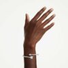 Bracelet Idyllia, tailles variées, flèche, blanc, plaqué rhodium Bracelet Idyllia, tailles variées, flèche, blanc, plaqué rhodium