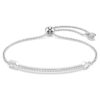 Bracelet Idyllia, tailles variées, flèche, blanc, plaqué rhodium Bracelet Idyllia, tailles variées, flèche, blanc, plaqué rhodium