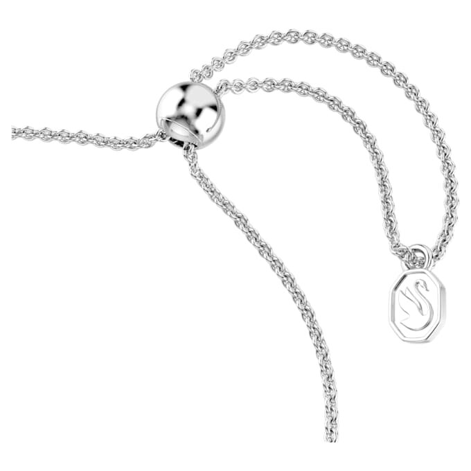 Bracelet Idyllia, tailles variées, flèche, blanc, plaqué rhodium Bracelet Idyllia, tailles variées, flèche, blanc, plaqué rhodium