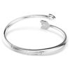 Bracelet Idyllia, tailles variées, flèche, blanc, plaqué rhodium Bracelet Idyllia, tailles variées, flèche, blanc, plaqué rhodium