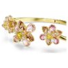 Bracelet Idyllia à tailles variées, fleur, multicolore, plaqué or Bracelet Idyllia à tailles variées, fleur, multicolore, plaqué or