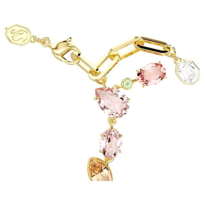 Bracelet Idyllia : tailles variées, motifs variés, multicolore, plaqué or Bracelet Idyllia : tailles variées, motifs variés, multicolore, plaqué or