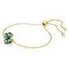 Bracelet Idyllia, tailles variées, trèfle, vert, plaqué or Bracelet Idyllia, tailles variées, trèfle, vert, plaqué or