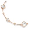 Bracelet Imber à coupe ronde, blanc, plaqué or rose Bracelet Imber à coupe ronde, blanc, plaqué or rose