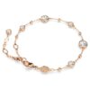 Bracelet Imber à coupe ronde, blanc, plaqué or rose Bracelet Imber à coupe ronde, blanc, plaqué or rose