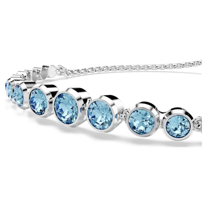 Bracelet Imber à cristaux ronds assortis, bleu, plaqué rhodium Bracelet Imber à cristaux ronds assortis, bleu, plaqué rhodium