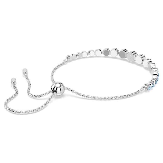 Bracelet Imber à cristaux ronds assortis, bleu, plaqué rhodium Bracelet Imber à cristaux ronds assortis, bleu, plaqué rhodium