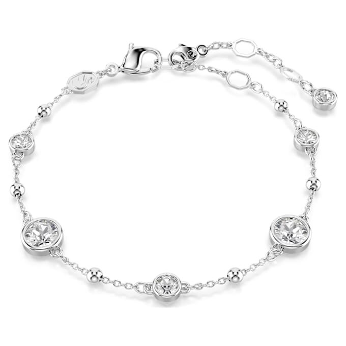 Bracelet Imber, taille ronde, blanc, plaqué rhodium Bracelet Imber, taille ronde, blanc, plaqué rhodium