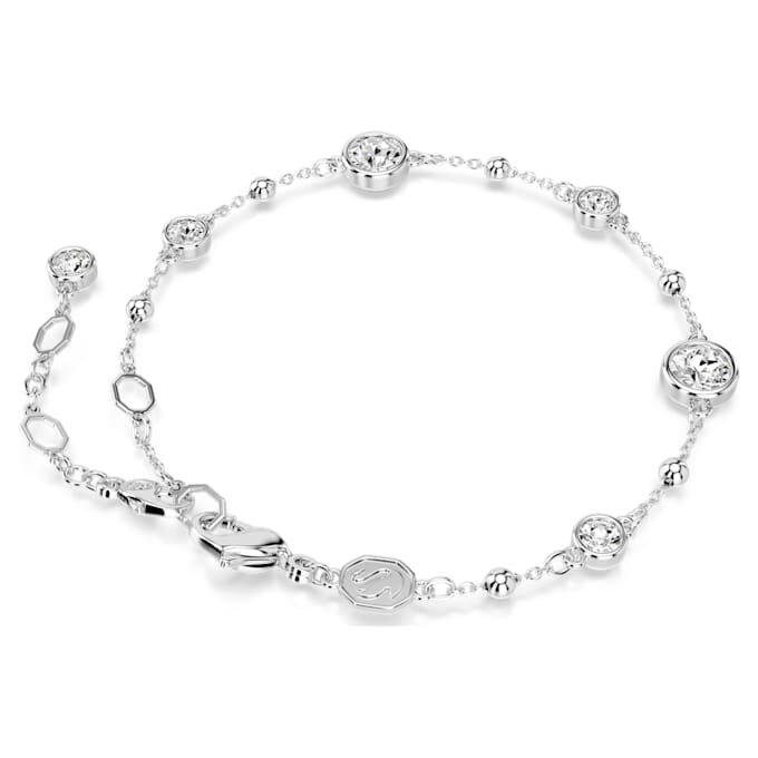 Bracelet Imber, taille ronde, blanc, plaqué rhodium Bracelet Imber, taille ronde, blanc, plaqué rhodium