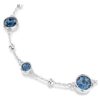 Bracelet Imber à taille ronde, bleu, plaqué rhodium Bracelet Imber à taille ronde, bleu, plaqué rhodium