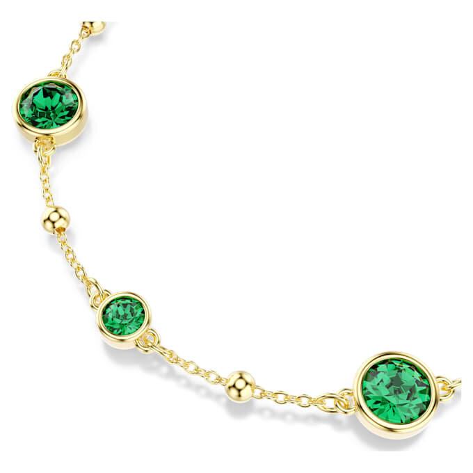Bracelet Imber, taille ronde, vert, plaqué or Bracelet Imber, taille ronde, vert, plaqué or
