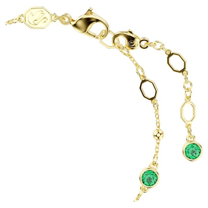 Bracelet Imber, taille ronde, vert, plaqué or Bracelet Imber, taille ronde, vert, plaqué or