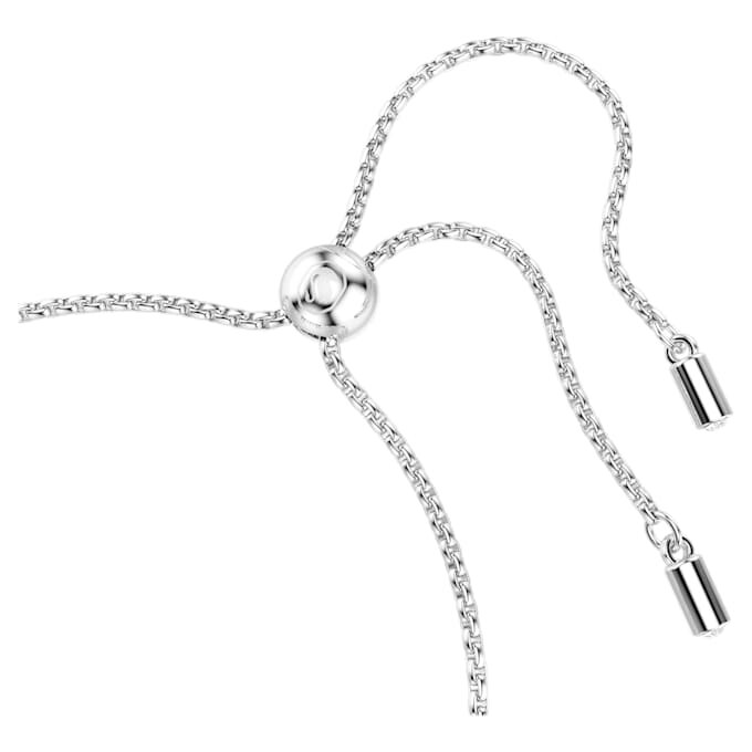 Bracelet Imber à tailles rondes variées, blanc, plaqué rhodium Bracelet Imber à tailles rondes variées, blanc, plaqué rhodium