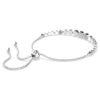 Bracelet Imber à tailles rondes variées, blanc, plaqué rhodium Bracelet Imber à tailles rondes variées, blanc, plaqué rhodium