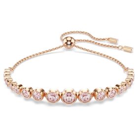 Bracelet Imber à tailles rondes variées, rose, plaqué or rose